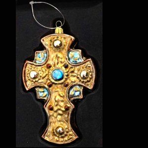 Cross Blown Glass 6 in. Dillard’s Trimsetter Holiday Easter Christmas